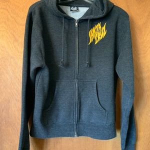 Santa Cruz Skateboards Fire Goddess Hooded Zip Sweatshirt